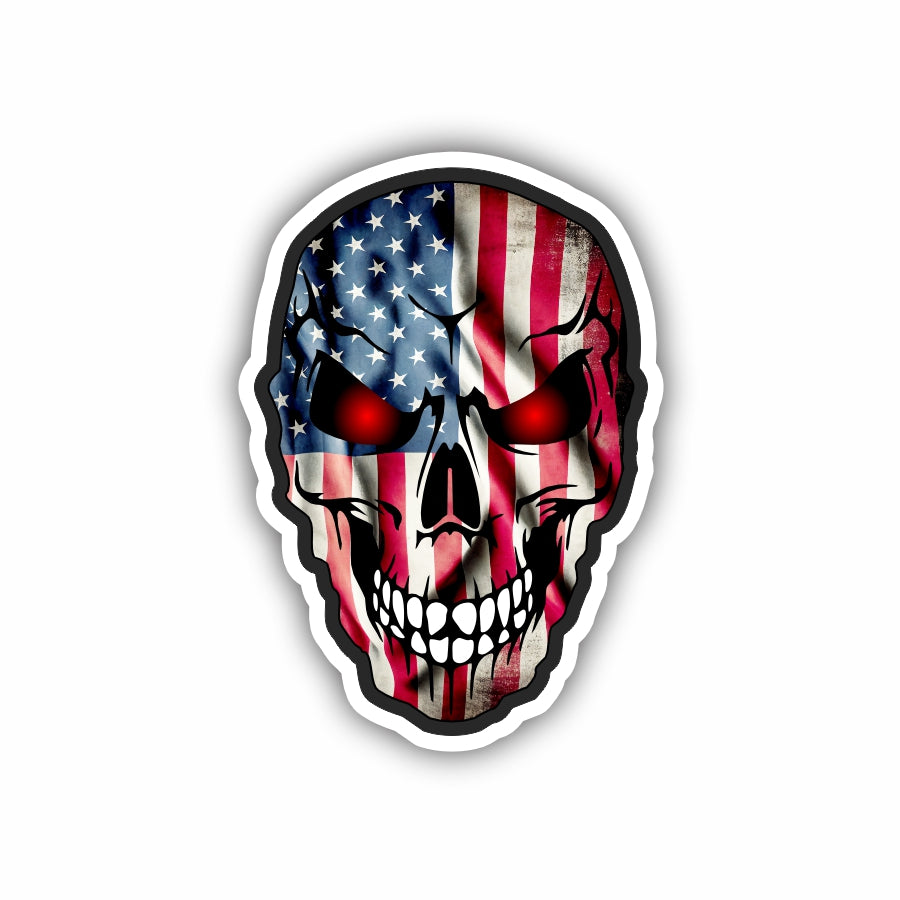 USA Flag Skull